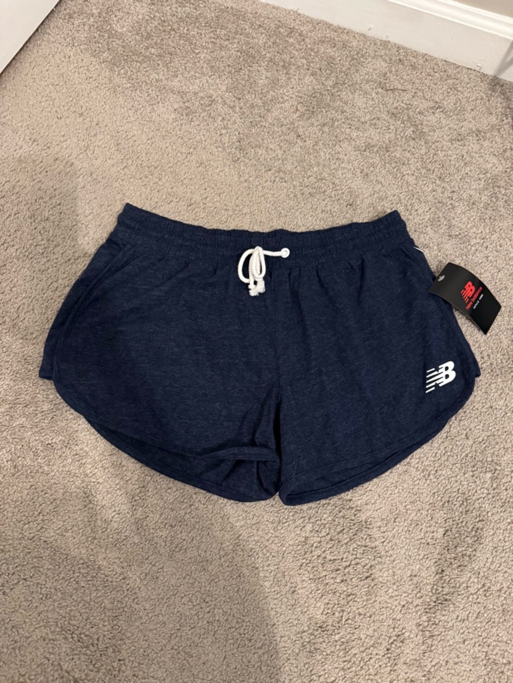 New Balance women's navy lounge running shorts Size M